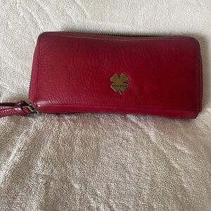 Lucky Brand Red Leather Women's Wallet